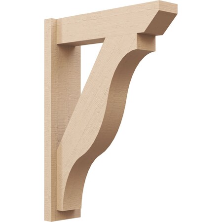 Ekena Millwork 5 1/2-in W x 20-in D x 28-in H Funston Slat Rough Cedar Woodgrain TimberThane Outlooker, Primed Tan OUTUR055X20X28FST24RCPR